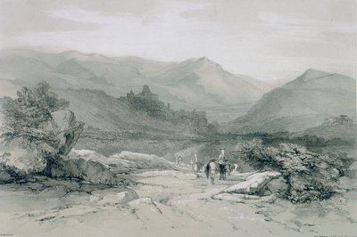 Views in Rome and its environs: Town and Valley of Subiaco by Edward Lear